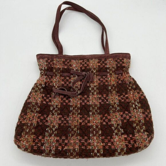 Vera Bradley Handbags - Vera Bradley Tweed Purse Suede Straps Limited Edition
